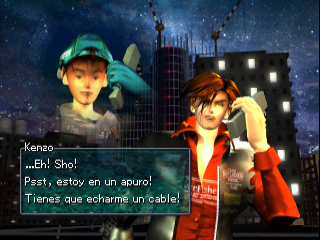 Kenzo llamando a Sho por teléfono